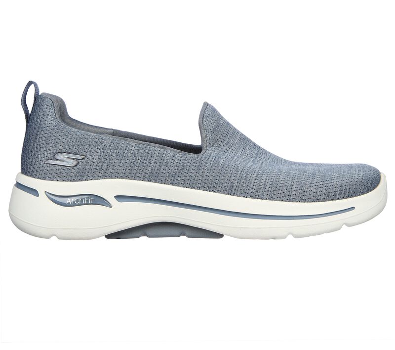 Dámské Slip On Skechers GO WALK Arch Fit - Unlimited Time Šedé | CZ.124480GRY