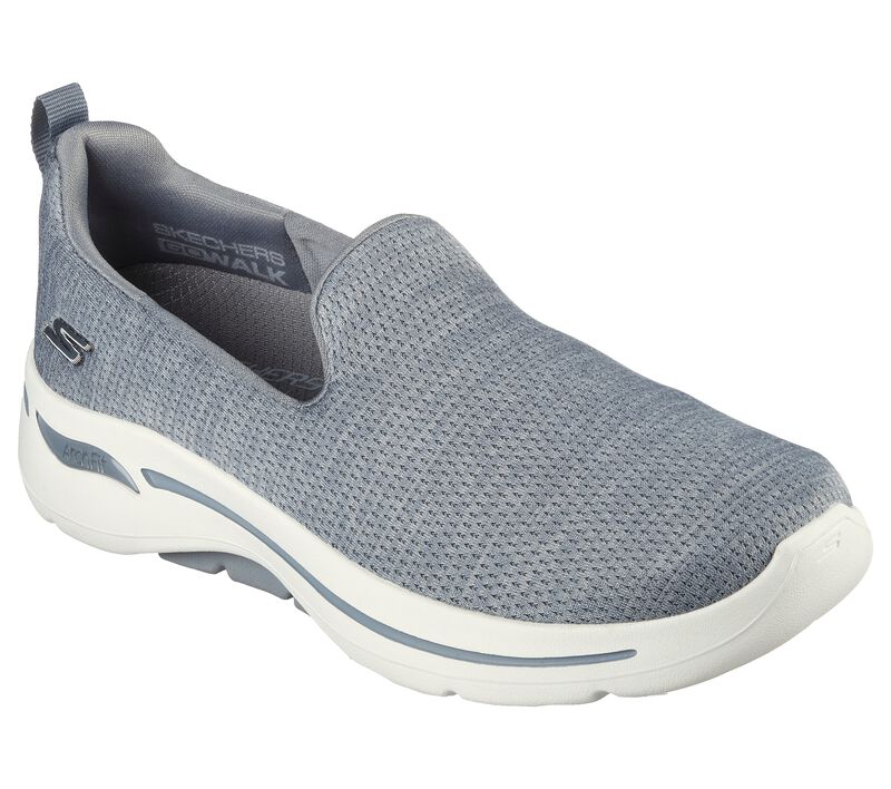 Dámské Slip On Skechers GO WALK Arch Fit - Unlimited Time Šedé | CZ.124480GRY