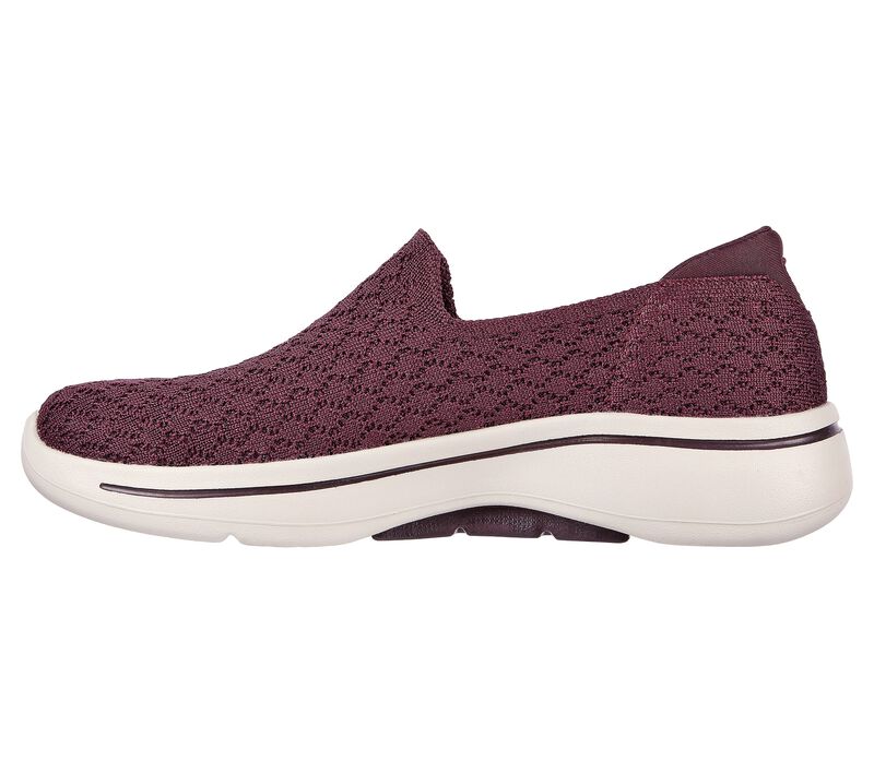 Dámské Slip On Skechers GO WALK Arch Fit Vínové | CZ.124499BURG