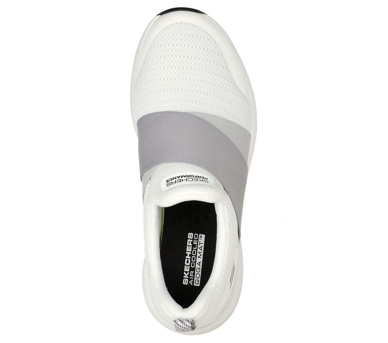 Dámské Slip On Skechers GOrun Pulse - Bold Venture Bílé Černé | CZ.128103WBK