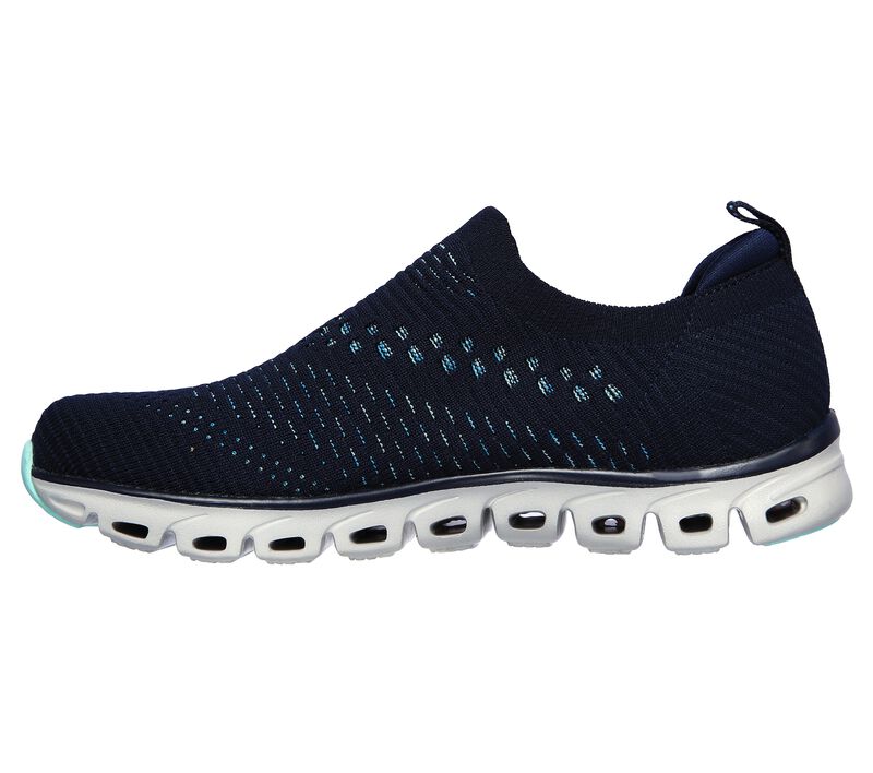 Dámské Slip On Skechers Glide-Step - Oh So Soft Tmavě Blankyt Světle Blankyt | CZ.104121NVLB