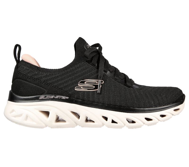 Dámské Slip On Skechers Glide-Step Sportovní - New Hype Černé Růžové | CZ.149558BKPK