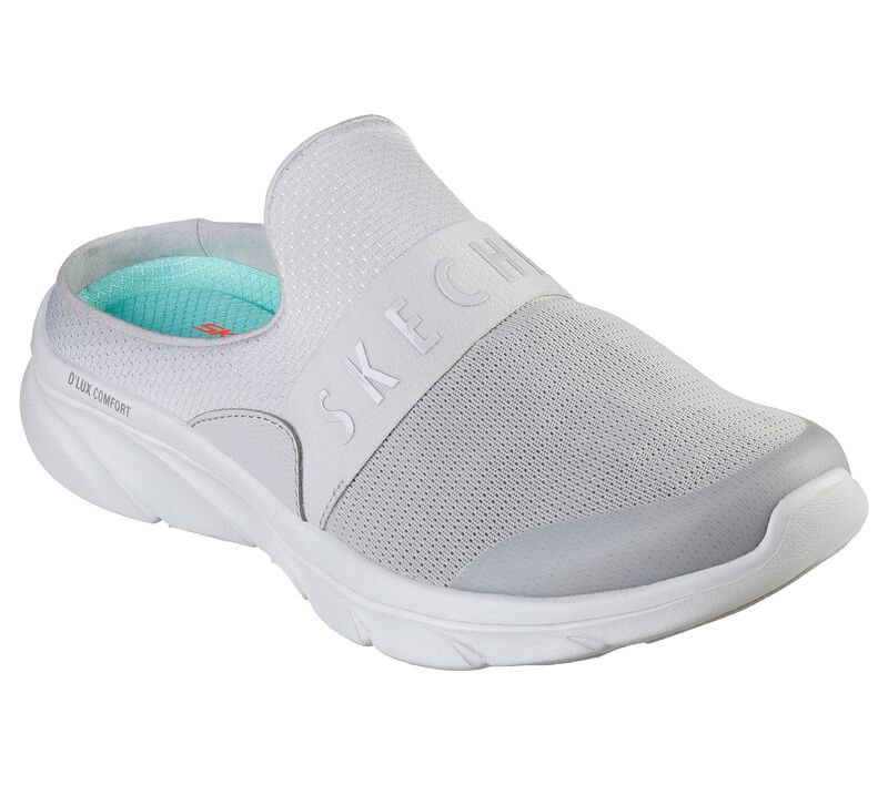 Dámské Slip On Skechers Relaxed Fit: D\'Lux Pohodlí - Enthusiast Šedé | CZ.104338GRY