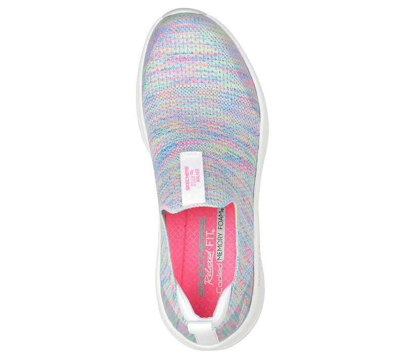 Dámské Slip On Skechers Relaxed Fit: D'Lux Walker - Rainbow Sky Bílé Viacfarebný | CZ.149367WMLT