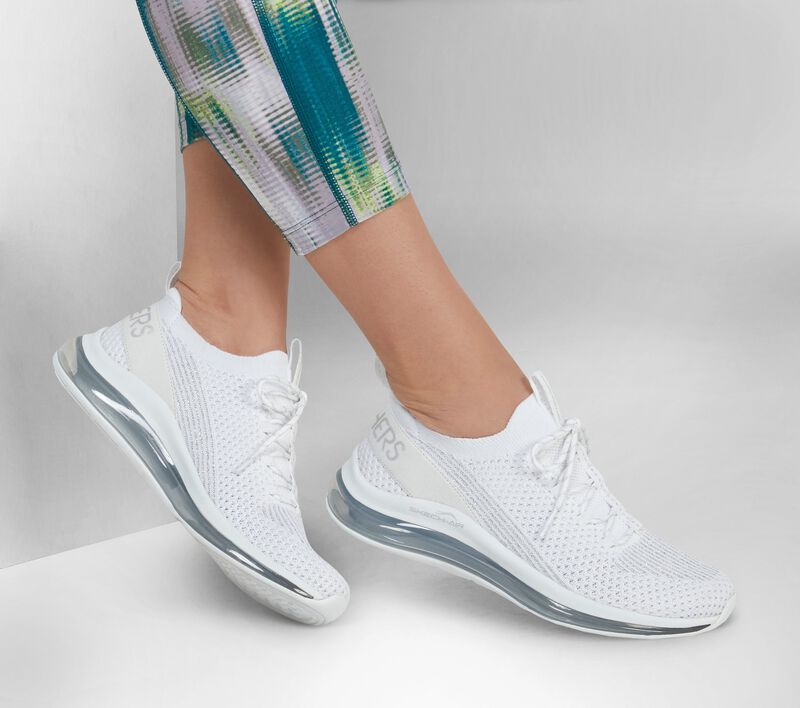 Dámské Slip On Skechers Skech-Air Element 2.0 - Daring Damsel Bílé Stříbrné | CZ.149672WSL