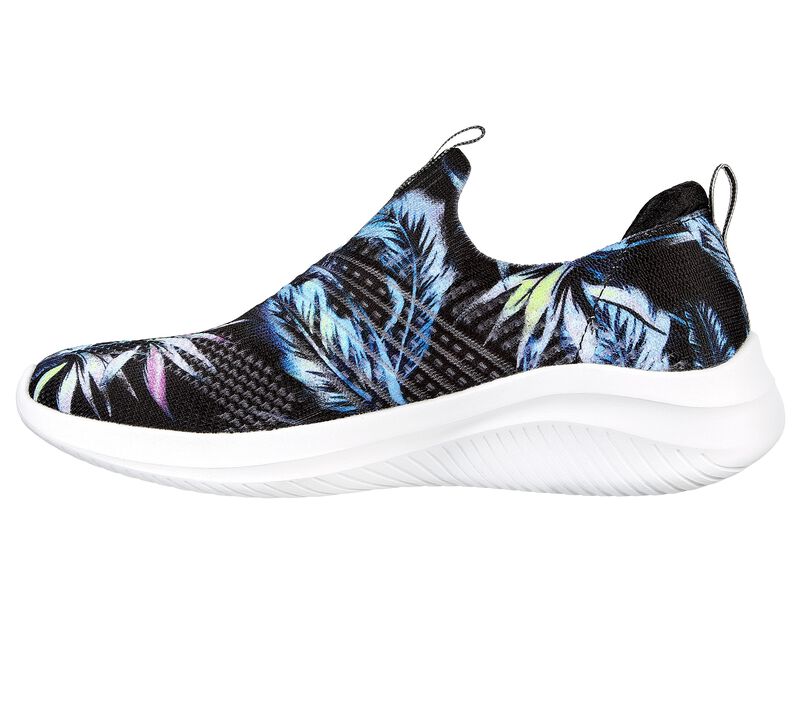 Dámské Slip On Skechers Ultra Flex 3.0 - Island Tropic Černé Viacfarebný | CZ.149618BKMT