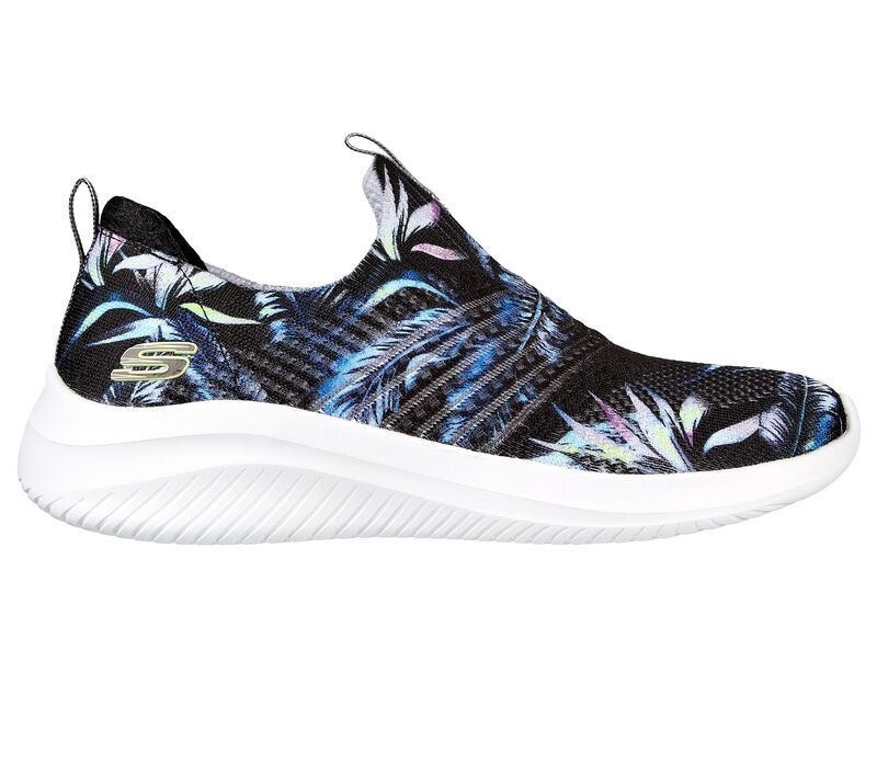 Dámské Slip On Skechers Ultra Flex 3.0 - Island Tropic Černé Viacfarebný | CZ.149618BKMT