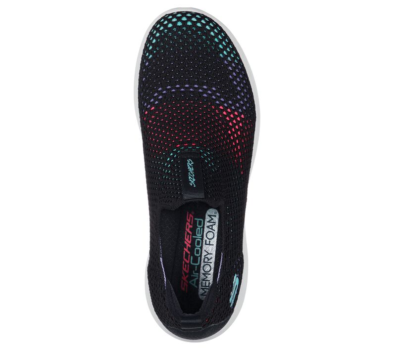 Dámské Slip On Skechers Ultra Flex Prime - Wondrous Gain Černé Viacfarebný | CZ.149397BKMT