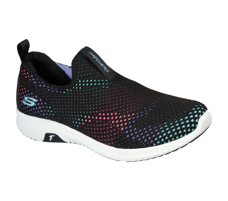 Dámské Slip On Skechers Ultra Flex Prime - Wondrous Gain Černé Viacfarebný | CZ.149397BKMT