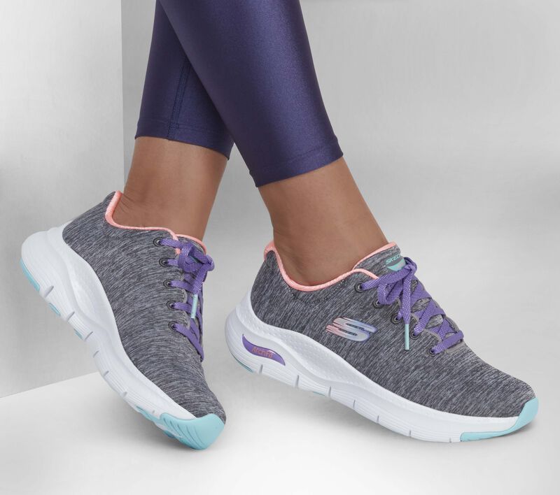 Dámské Sportovní Tenisky Skechers Arch Fit - Pillow Walker Šedé Viacfarebný | CZ.149165GYMT