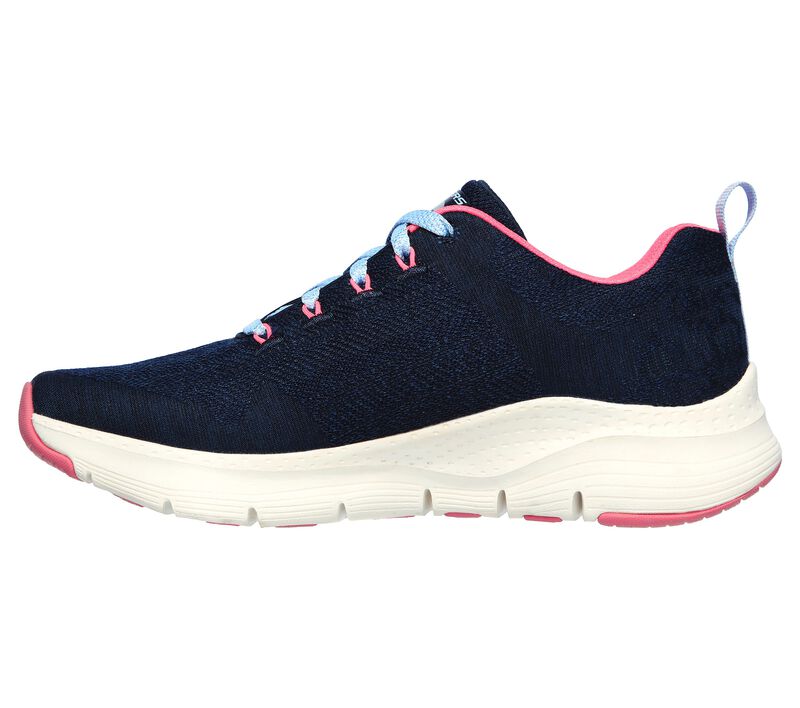 Dámské Sportovní Tenisky Skechers Arch Fit - Comfy Wave Tmavě Blankyt Růžové | CZ.149414NVHP