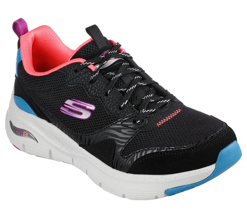 Dámské Sportovní Tenisky Skechers Arch Fit - Vista View Černé Viacfarebný | CZ.149723BKMT