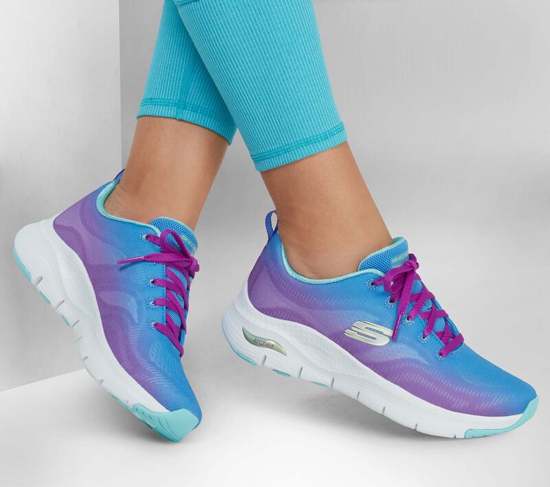 Dámské Sportovní Tenisky Skechers Arch Fit - Vibrant Step Fialové Viacfarebný | CZ.149724PRMT