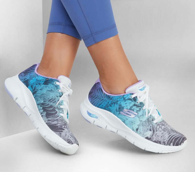 Dámské Sportovní Tenisky Skechers Arch Fit - New Tropic Bílé Viacfarebný | CZ.149728WMLT