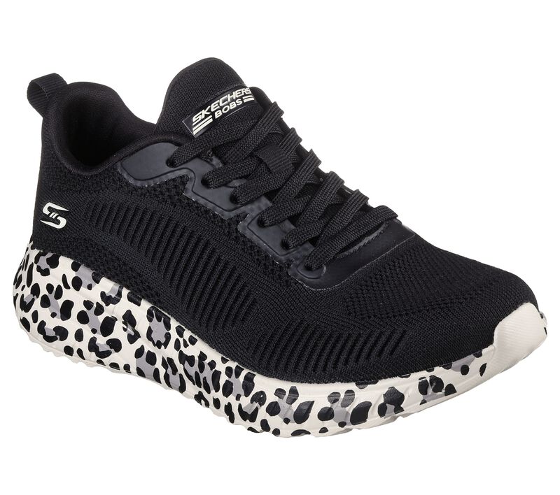 Dámské Sportovní Tenisky Skechers BOBS Squad Chaos - Spotted Crush Černé | CZ.117218BLK