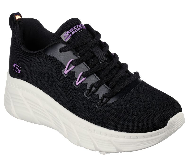 Dámské Sportovní Tenisky Skechers BOBS Sportovní B Flex Hi - Parallel Force Černé | CZ.117382BLK