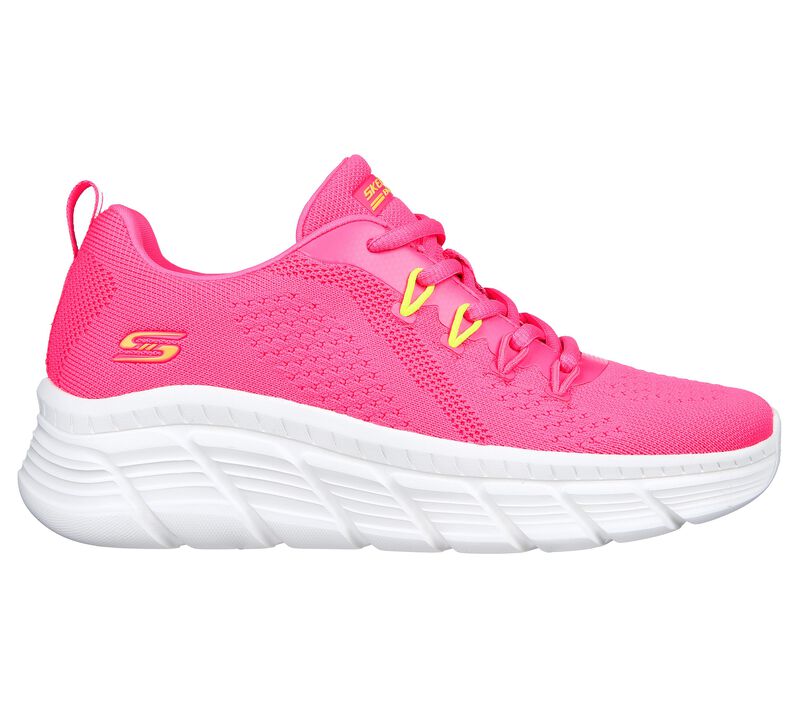 Dámské Sportovní Tenisky Skechers BOBS Sportovní B Flex Hi - Neon Galore Růžové | CZ.117383NPNK