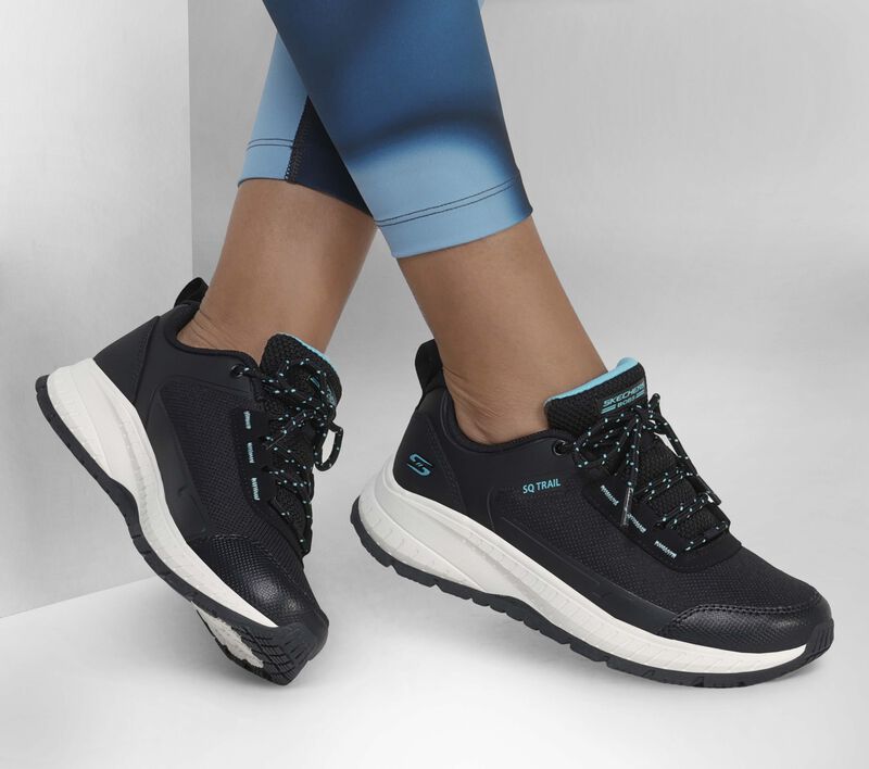 Dámské Sportovní Tenisky Skechers BOBS Squad Chaos Trailové - Waitup Černé | CZ.117404BLK