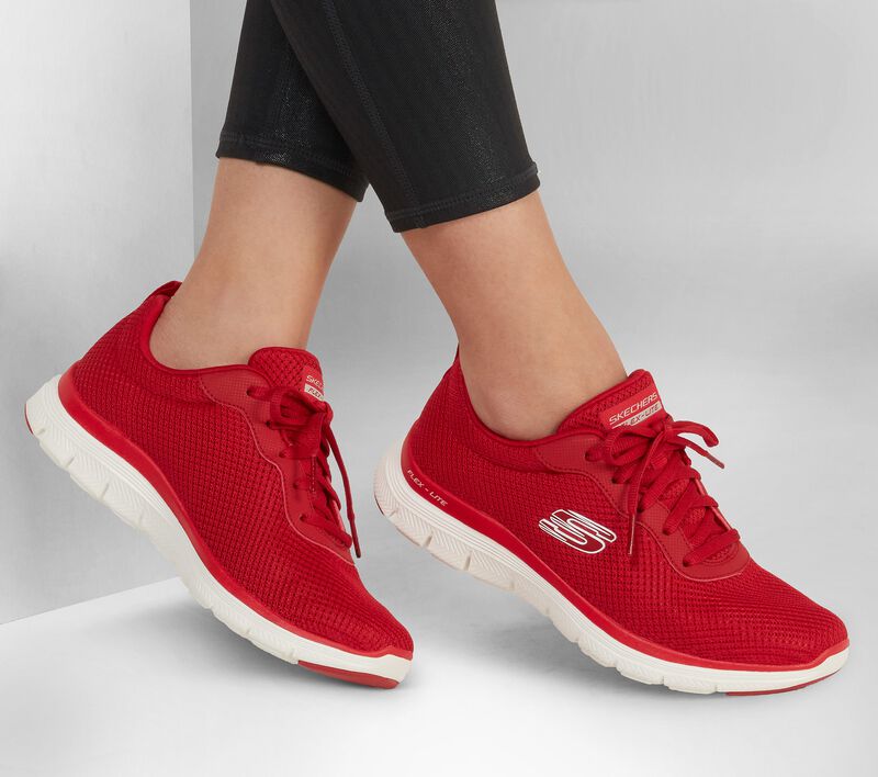 Dámské Sportovní Tenisky Skechers Flex Appeal 4.0 - Brilliant View Červené | CZ.149303RED