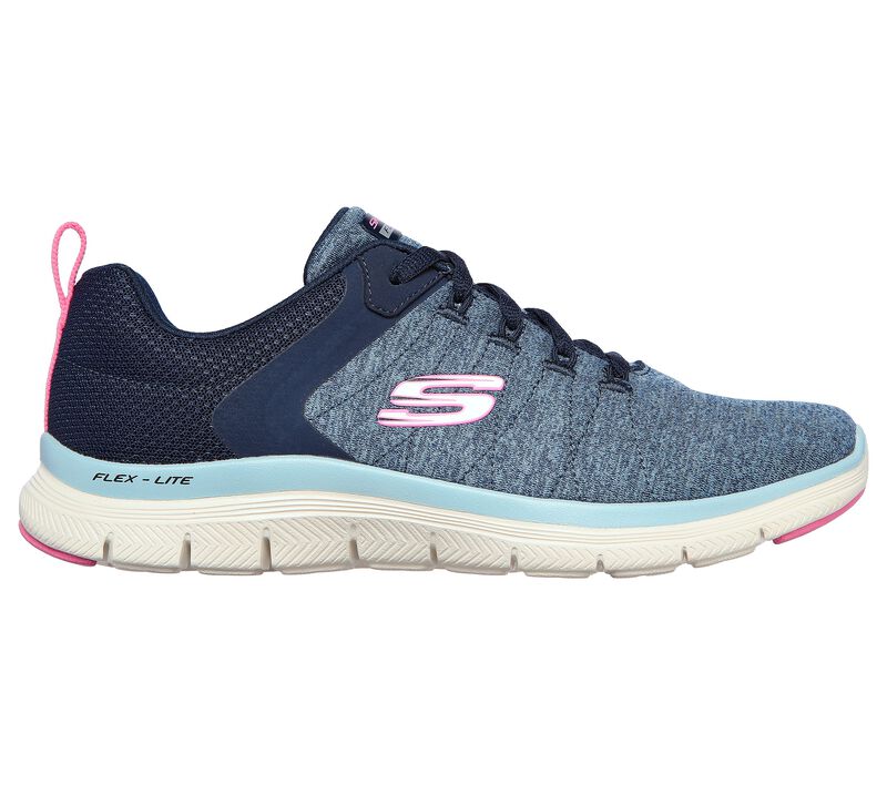 Dámské Sportovní Tenisky Skechers Flex Appeal 4.0 Tmavě Blankyt Blankyt | CZ.149307NVBL