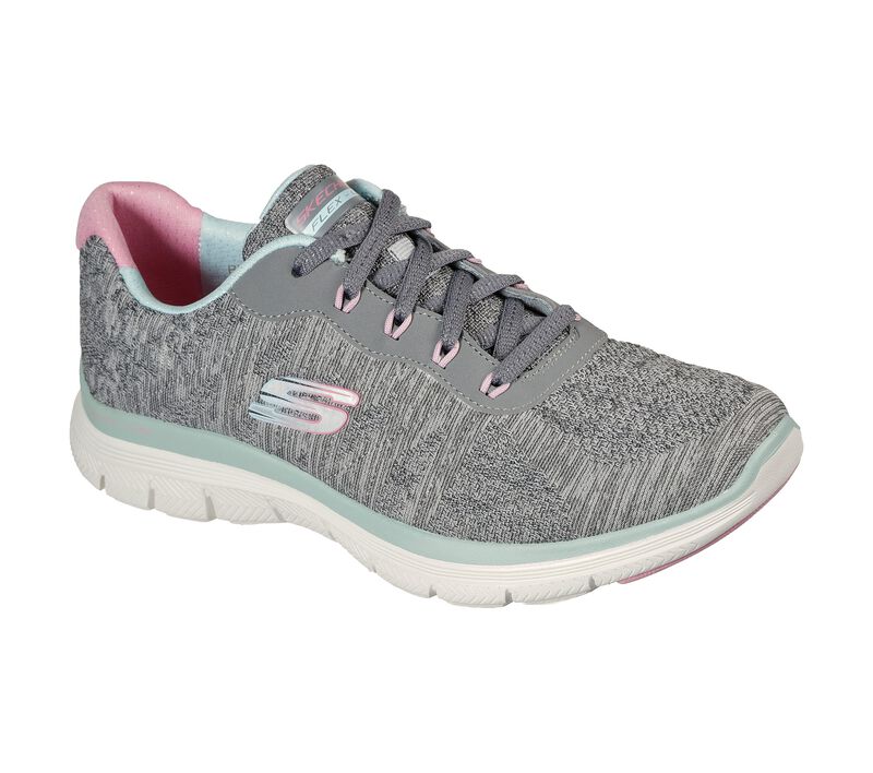 Dámské Sportovní Tenisky Skechers Flex Appeal 4.0 - Fresh Move Šedé Viacfarebný | CZ.149570GYMN