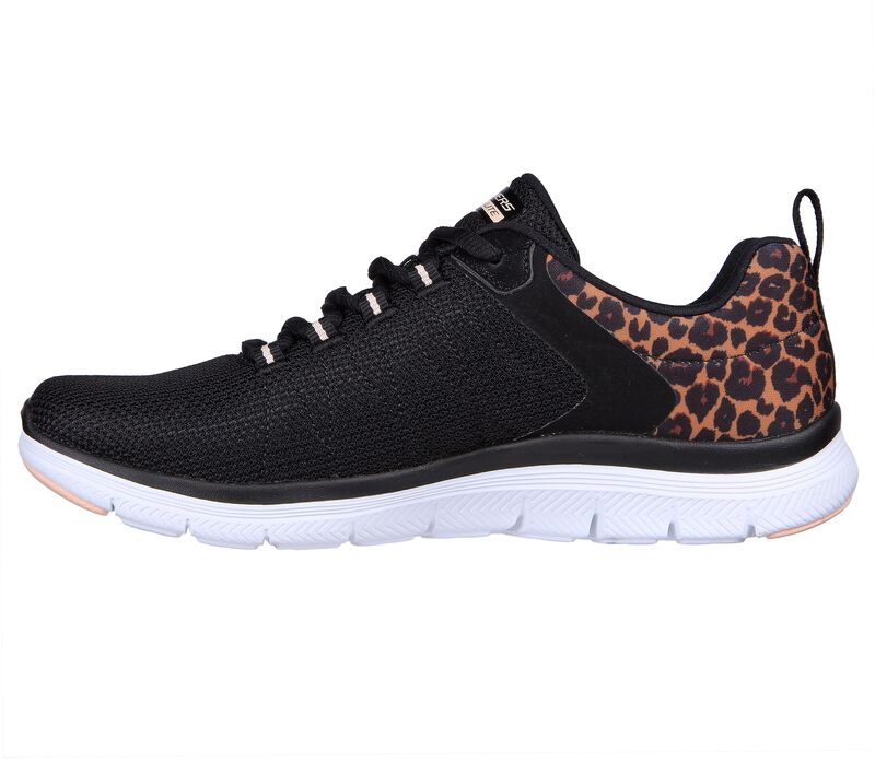 Dámské Sportovní Tenisky Skechers Flex Advantage 4.0 - Wild Ballad Černé Leopard | CZ.149582BKLD