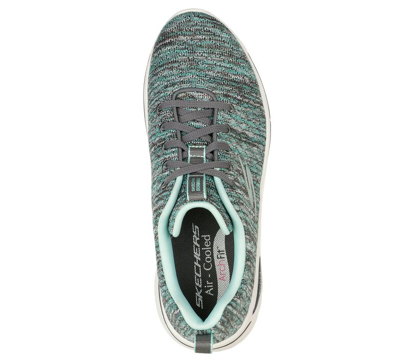 Dámské Sportovní Tenisky Skechers GO WALK Arch Fit - Glee Šedé Tyrkysové | CZ.124410CCTQ