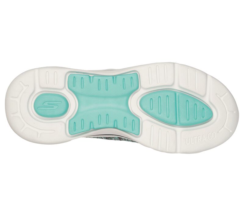 Dámské Sportovní Tenisky Skechers GO WALK Arch Fit - Glee Šedé Tyrkysové | CZ.124410CCTQ