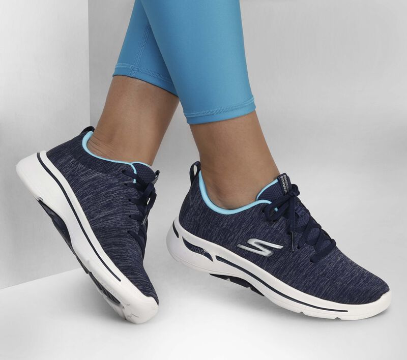 Dámské Sportovní Tenisky Skechers GO WALK Arch Fit - Moon Shadows Tmavě Blankyt | CZ.124485NVY