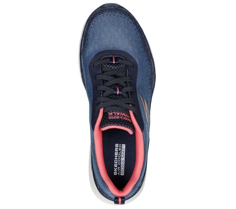 Dámské Sportovní Tenisky Skechers GO WALK 6 - Spring Horizon Tmavě Blankyt Koralove | CZ.124545NVCL