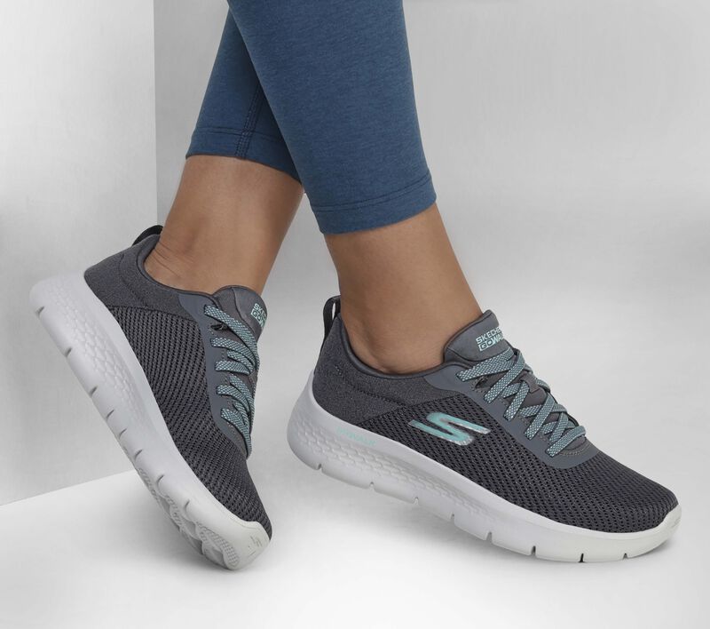 Dámské Sportovní Tenisky Skechers GO WALK FLEX - Alani Šedé Tyrkysové | CZ.124952CCTQ