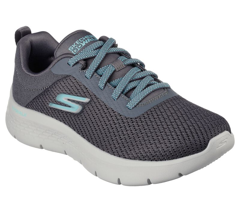 Dámské Sportovní Tenisky Skechers GO WALK FLEX - Alani Šedé Tyrkysové | CZ.124952CCTQ