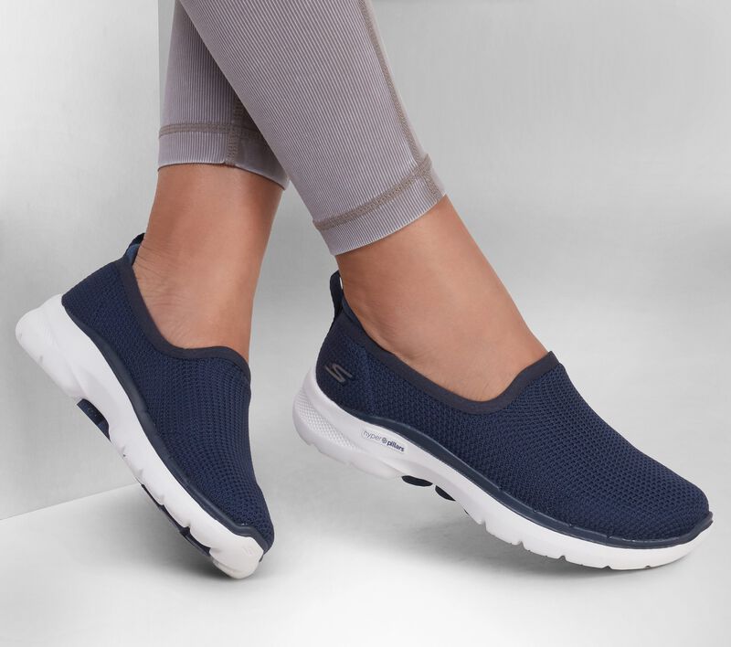 Dámské Sportovní Tenisky Skechers GOwalk 6 - Clear Virtue Tmavě Blankyt | CZ.124505NVY