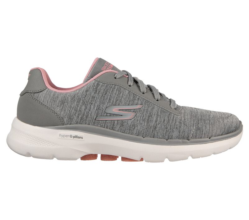 Dámské Sportovní Tenisky Skechers GOwalk 6 - Magic Melody Šedé Růžové | CZ.124506GYPK