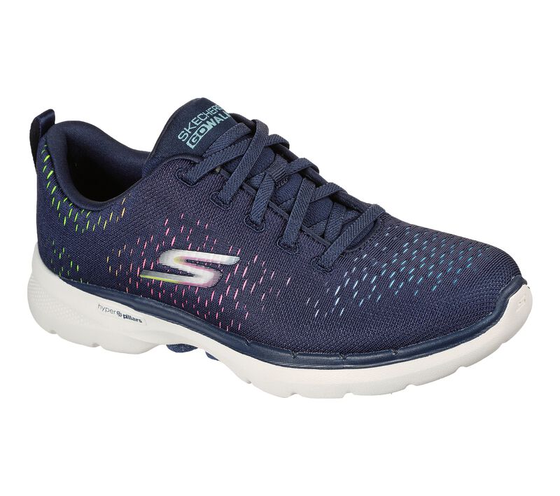 Dámské Sportovní Tenisky Skechers GOwalk 6 - Vibrant Energy Tmavě Blankyt Viacfarebný | CZ.124520NVMT