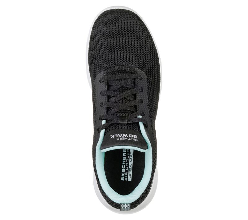 Dámské Sportovní Tenisky Skechers GOwalk Joy - Upturn Černé Světle Tyrkysové | CZ.15641BKAQ