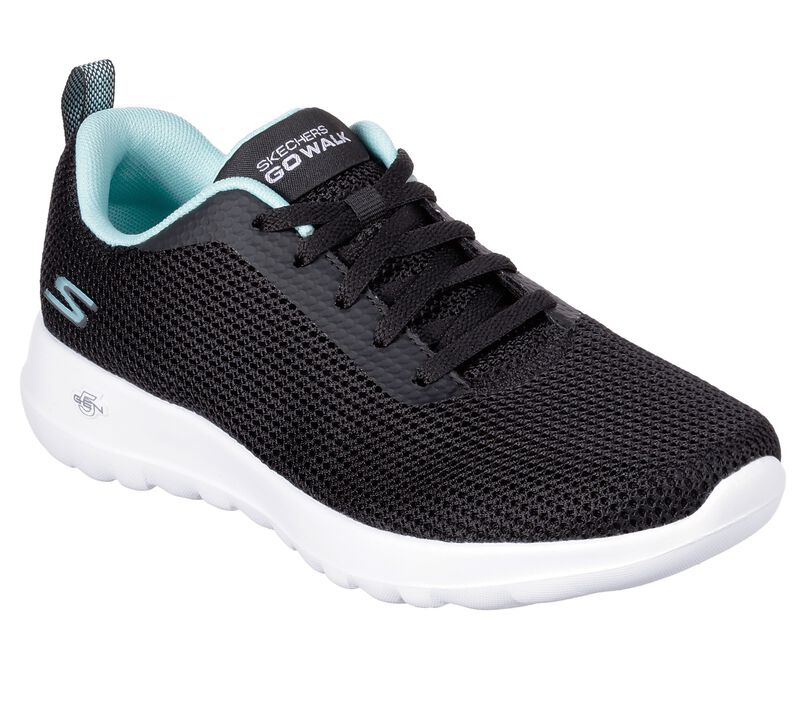 Dámské Sportovní Tenisky Skechers GOwalk Joy - Upturn Černé Světle Tyrkysové | CZ.15641BKAQ