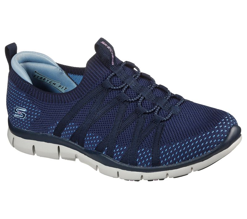 Dámské Sportovní Tenisky Skechers Gratis - Chic Newness Tmavě Blankyt | CZ.104152NVY