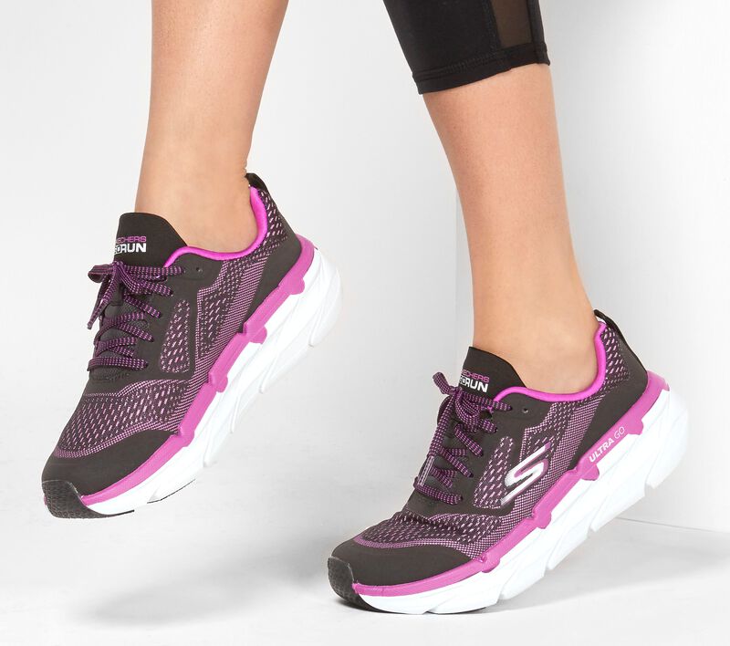 Dámské Sportovní Tenisky Skechers Max Cushioning Premier Černé Fialové | CZ.17690BKPR