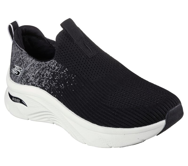 Dámské Sportovní Tenisky Skechers Relaxed Fit: Arch Fit D\'Lux - Key Journey Černé | CZ.149684BLK