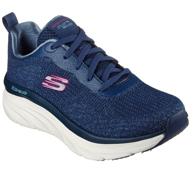 Dámské Sportovní Tenisky Skechers Relaxed Fit: D\'Lux Walker - Daily Beauty Tmavě Blankyt | CZ.149815NVY