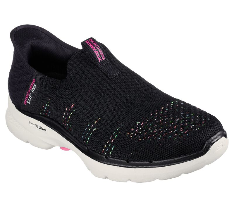 Dámské Sportovní Tenisky Skechers Slip-ins: GO WALK 6 - Valentina Černé Viacfarebný | CZ.124566BKMT