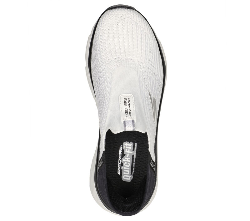 Dámské Sportovní Tenisky Skechers Slip-ins: Max Cushioning - Smooth Bílé Černé | CZ.128571WBK