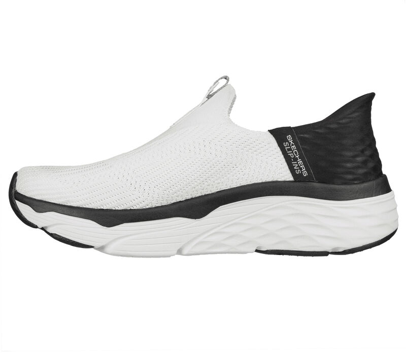 Dámské Sportovní Tenisky Skechers Slip-ins: Max Cushioning - Smooth Bílé Černé | CZ.128571WBK