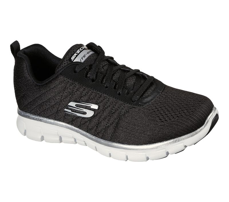 Dámské Sportovní Tenisky Skechers Synergy - Step It Up Černé Bílé | CZ.149278BKW