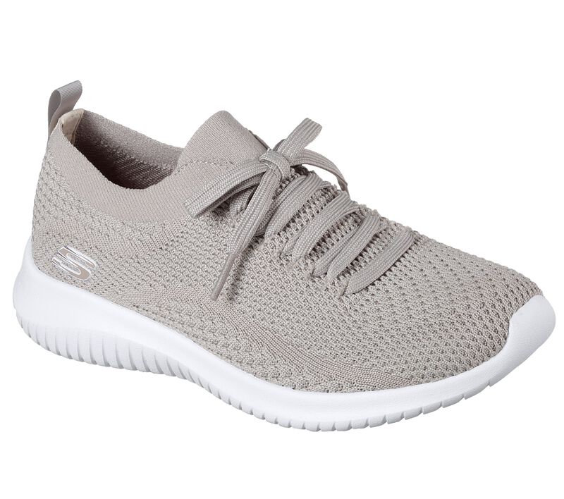 Dámské Sportovní Tenisky Skechers Ultra Flex - Statements Šedé Hnědé | CZ.12841TPE