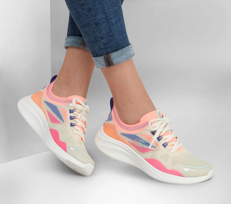 Dámské Sportovní Tenisky Skechers Ultra Flex 3.0 - Sunny Business Béžový Viacfarebný | CZ.149861NTMT