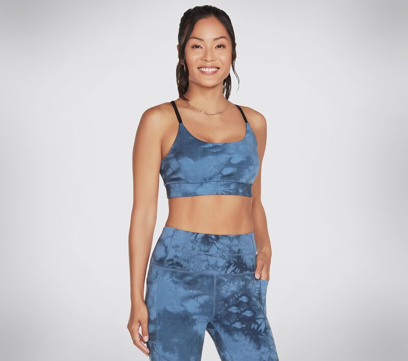 Dámské Topy Skechers Apparel SKECHDYE Páskové Bra Tmavě Blankyt | CZ.W3BR102NVY