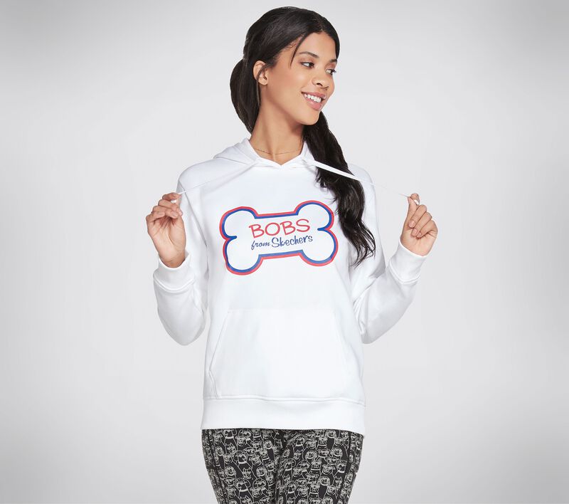 Dámské Topy Skechers BOBS Apparel Bone Hoodie Bílé | CZ.BWHD33WHT