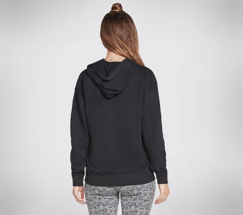 Dámské Topy Skechers BOBS Apparel Classy Lassie Pouch Pullover Hoodie Černé | CZ.BW3HD38BLK